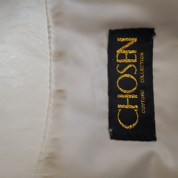 White Fox & Leather Bodycon Jacket - Picture 10 of 10